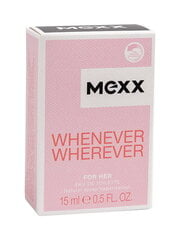 Tualetes ūdens Mexx Whenever Wherever EDT sievietēm 15 ml cena un informācija | Sieviešu smaržas | 220.lv