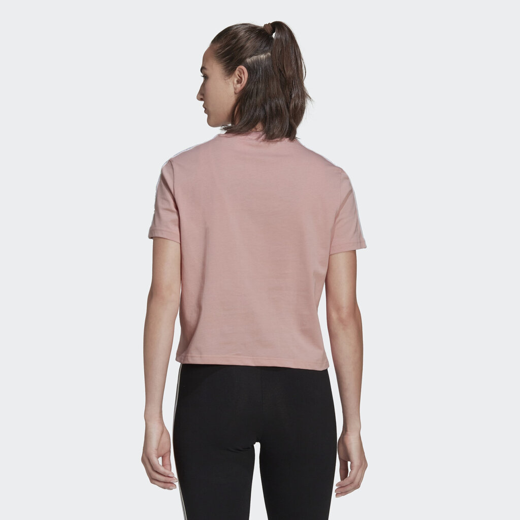 Adidas Blūze W 3s Crop Tee Pink HF7245 HF7245/M cena un informācija | T-krekli sievietēm | 220.lv