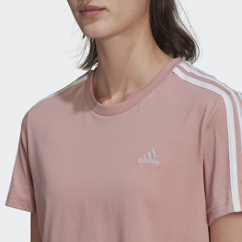 Adidas Blūze W 3s Crop Tee Pink HF7245 HF7245/M cena un informācija | T-krekli sievietēm | 220.lv