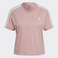 Adidas Blūze W 3s Crop Tee Pink HF7245 HF7245/M cena un informācija | T-krekli sievietēm | 220.lv