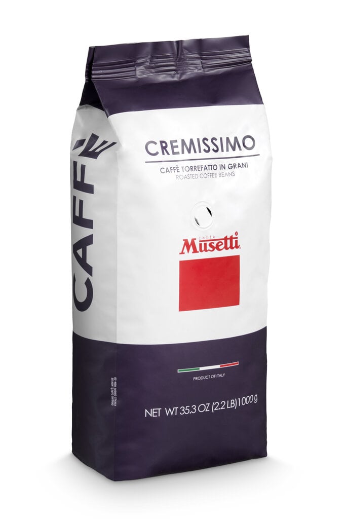 Caffe Musetti CREMISSIMO Beans, 73% Arabica, 27% Robusta 1kg cena un informācija | Kafija, kakao | 220.lv