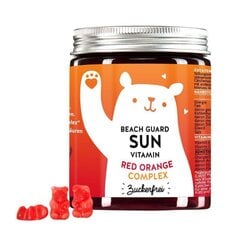 Bears with Benefits Beach Guard Sun Vitamins želejas lācīši bez cukura ar sarkanā apelsīna kompleksu 60 gab. цена и информация | Принадлежности для товара красоты | 220.lv