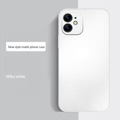 Matte White Waterfall Glass case (integrated tempered glass) Soundberry Apple iPhone 12 Pro white цена и информация | Чехлы для телефонов | 220.lv