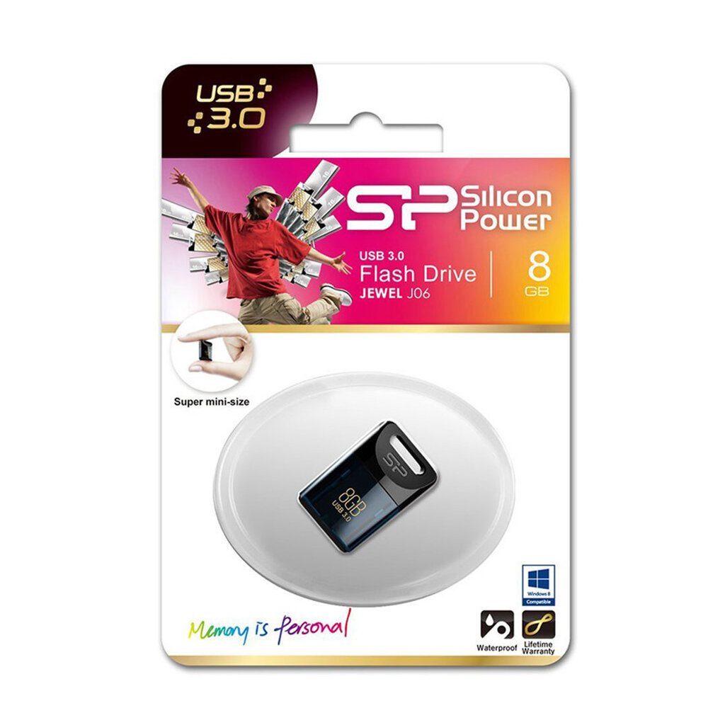 Silicon Power Jevel J06 8GB 3.0 цена и информация | USB Atmiņas kartes | 220.lv