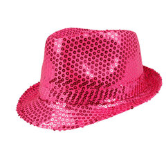 Cepure, spīdīga -rozā цена и информация | Карнавальные костюмы, парики и маски | 220.lv
