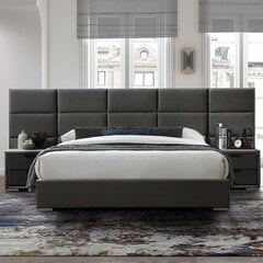 Кровать Levanter 160x200см, серый бархат цена и информация | Кровати | 220.lv
