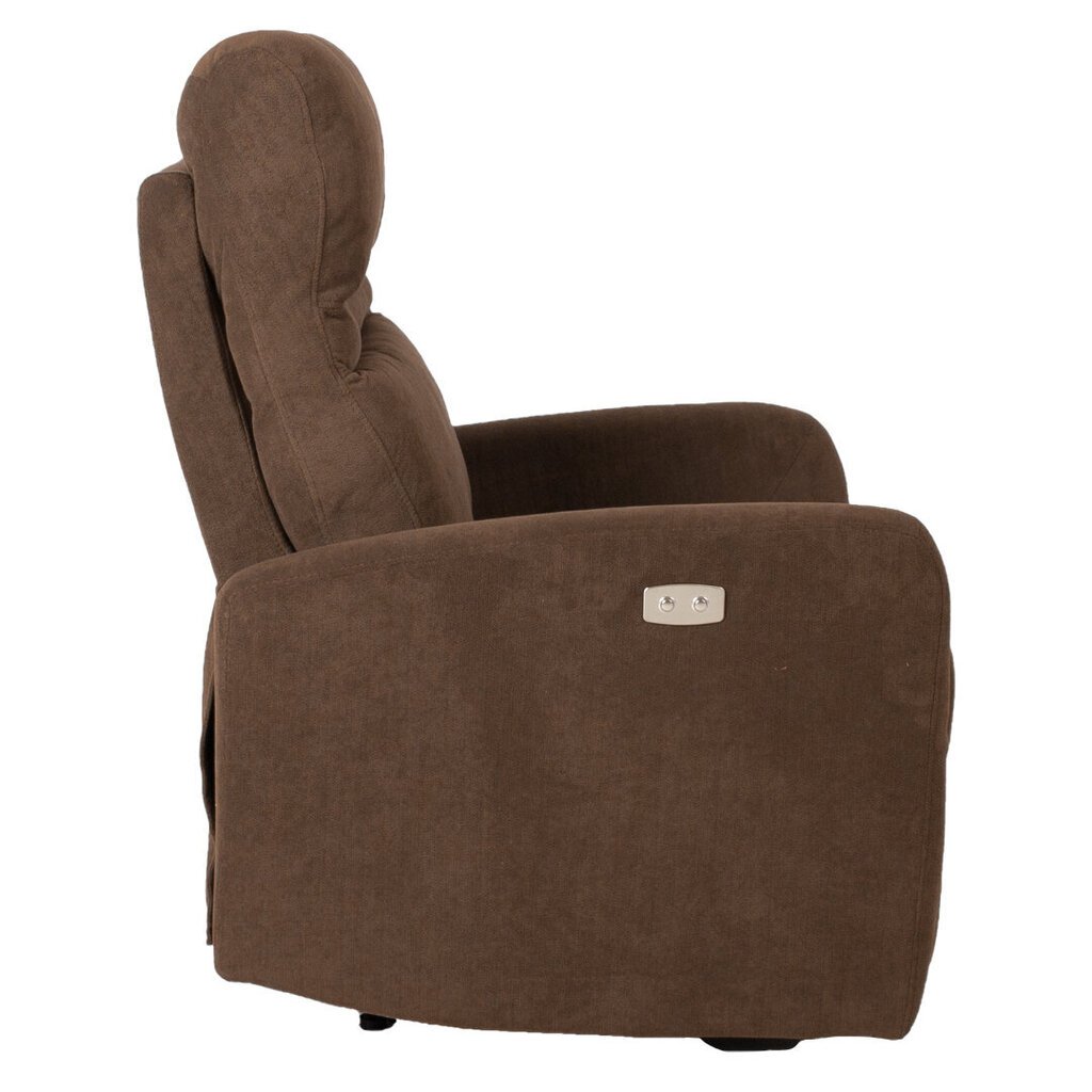 Nolaižamais atpūtas krēsls Sahara ar elektrisko mehānismu, šokolādes brūns цена и информация | Atpūtas krēsli | 220.lv
