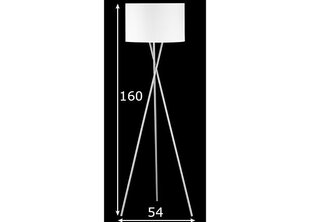 Stāvlampa Wotan, balta, 60 W цена и информация | Торшеры | 220.lv