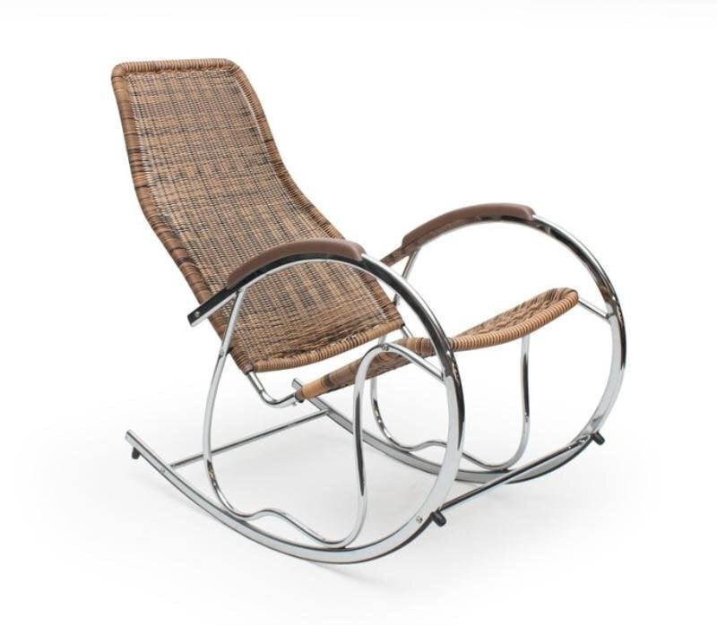 Šūpuļkrēsls Halmar Ben, brūns cena un informācija | Dārza krēsli | 220.lv
