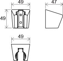 Dušas turētājs (plastmasas), Ravak цена и информация | Aksesuāri jaucējkrāniem un dušai | 220.lv