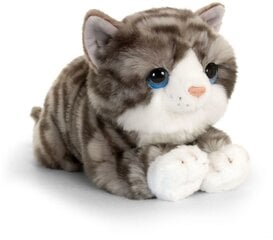 Мягкая игрушка Кошка Keel Toys, 32 см, серая цена и информация | Мягкие игрушки | 220.lv