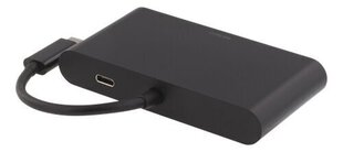 Адаптер Deltaco USBC-1267, USB-C/HDMI/RJ-45/USB-A цена и информация | Адаптеры и USB разветвители | 220.lv