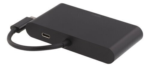 Adapteris Deltaco USBC-1267, USB-C/HDMI/RJ-45/USB-A цена и информация | Adapteri un USB centrmezgli | 220.lv