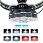 LED galvas lukturis OEM YHX-1262, T6 LED, 90° 8 spuldzes cena un informācija | Lukturi un prožektori | 220.lv