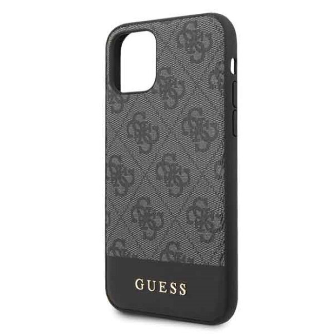 GUHCN58G4GLGR Guess 4G Stripe Cover, paredzēts iPhone 11 Pro Grey cena un informācija | Telefonu vāciņi, maciņi | 220.lv