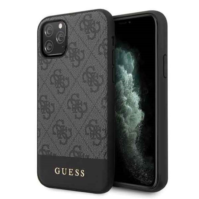 GUHCN58G4GLGR Guess 4G Stripe Cover, paredzēts iPhone 11 Pro Grey cena un informācija | Telefonu vāciņi, maciņi | 220.lv