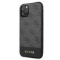 GUHCN58G4GLGR Guess 4G Stripe Cover, paredzēts iPhone 11 Pro Grey cena un informācija | Telefonu vāciņi, maciņi | 220.lv