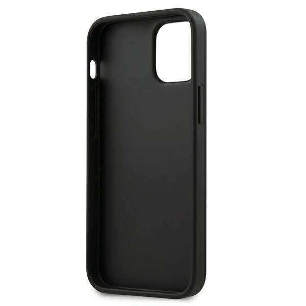 GUHCP12SPUVQTMLBK Guess V Quilted Cover, paredzēts iPhone 12 mini 5.4 Black cena un informācija | Telefonu vāciņi, maciņi | 220.lv