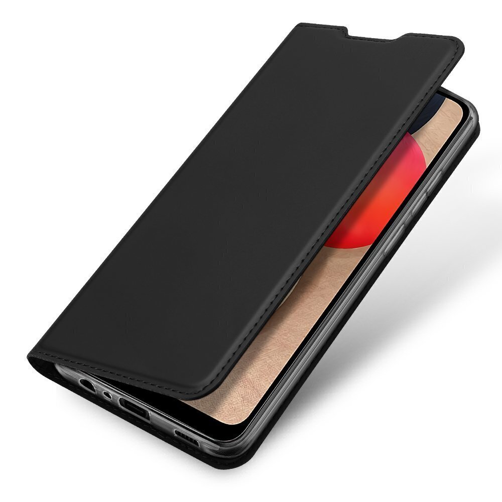 Dux Ducis magnet grāmatveida maks telefonam Samsung A025 Galaxy A02S melns cena un informācija | Telefonu vāciņi, maciņi | 220.lv
