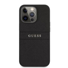 GUHCP13XPSASBBK Guess PU Leather Saffiano Case, paredzēts iPhone 13 Pro Max Black цена и информация | Чехлы для телефонов | 220.lv