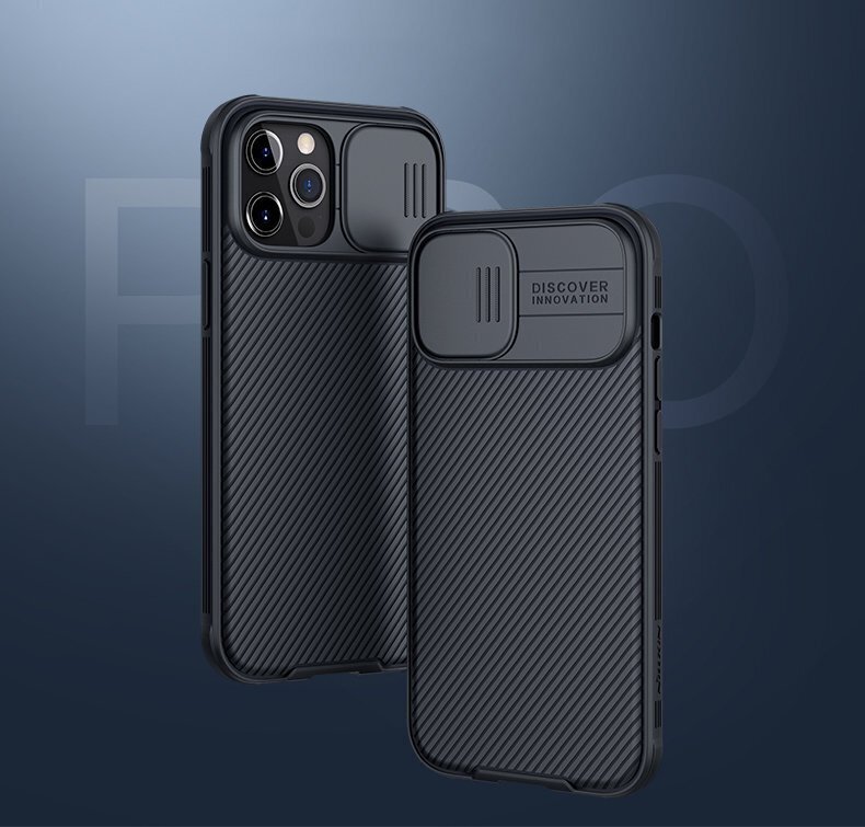 Nillkin CamShield Pro Hard Case, paredzēts iPhone 12/12 Pro 6.1 Black cena un informācija | Telefonu vāciņi, maciņi | 220.lv