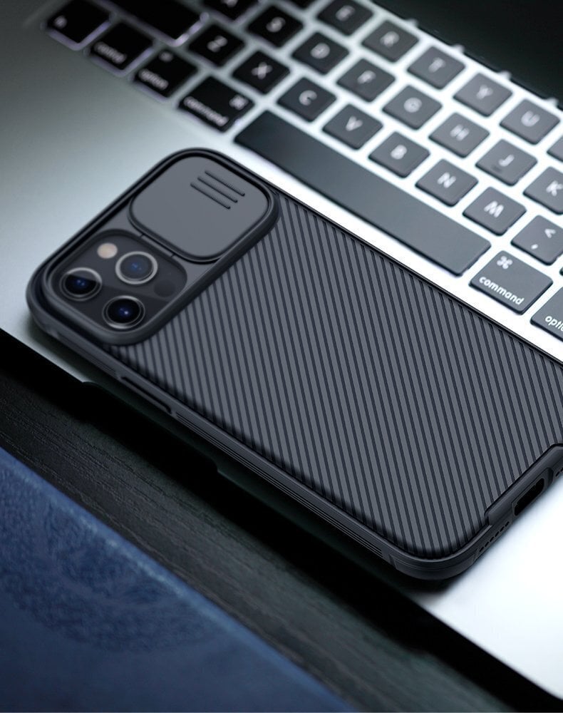 Nillkin CamShield Pro Hard Case, paredzēts iPhone 12/12 Pro 6.1 Black цена и информация | Telefonu vāciņi, maciņi | 220.lv