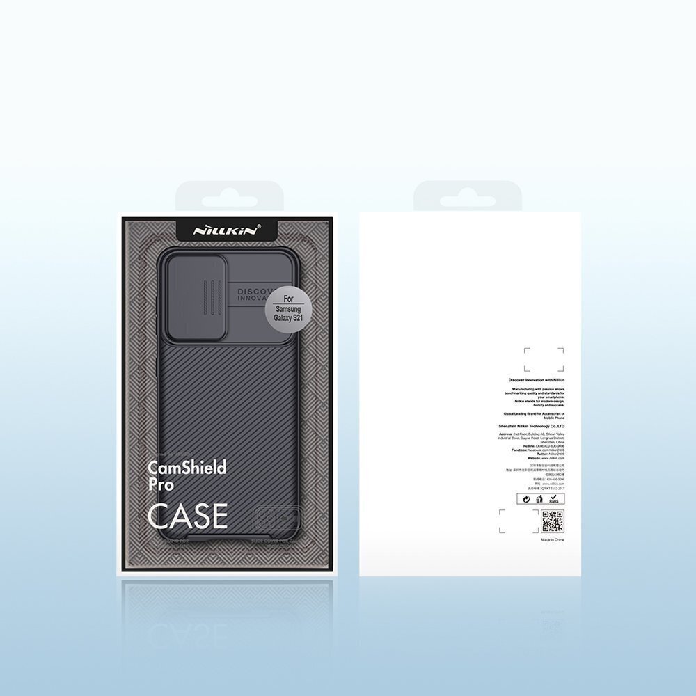 Nillkin CamShield Pro Hard Case, paredzēts Samsung Galaxy S21 Black cena un informācija | Telefonu vāciņi, maciņi | 220.lv