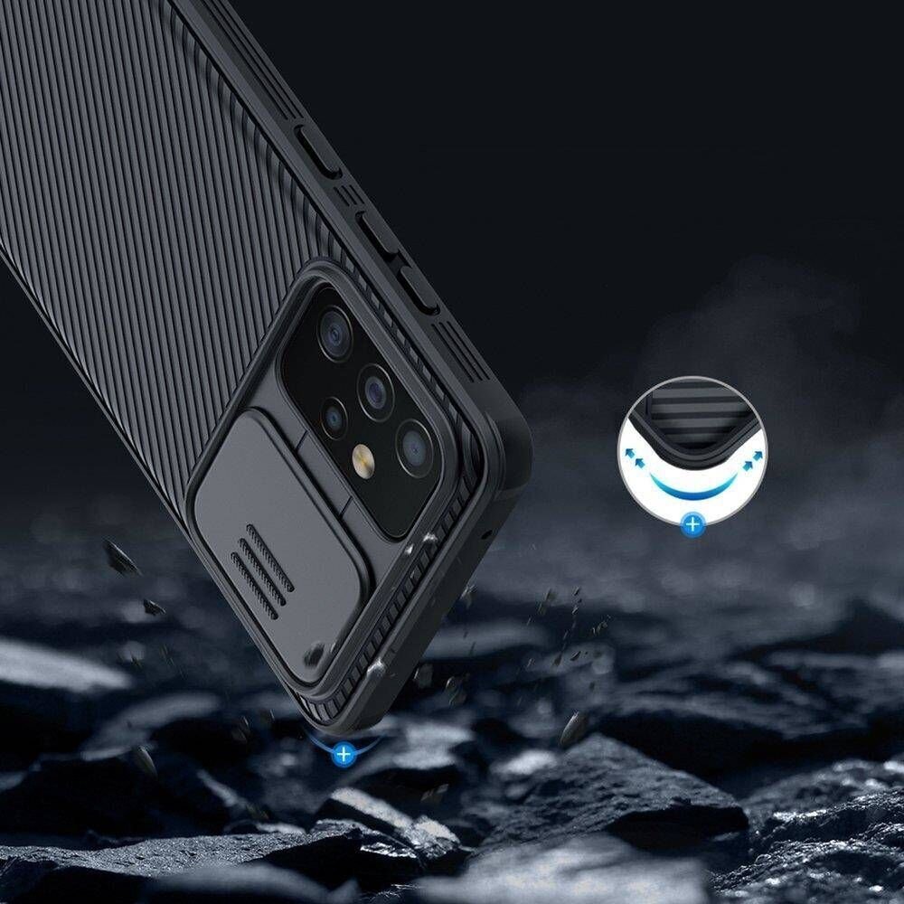 Nillkin CamShield Pro Hard Case, paredzēts Samsung Galaxy A52/A52 5G/A52s 5G Black cena un informācija | Telefonu vāciņi, maciņi | 220.lv