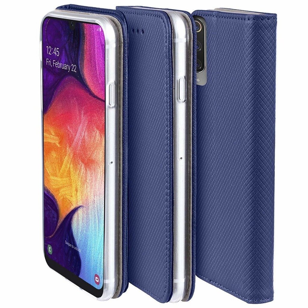 Fusion magnet case grāmatveida maks Samsung Galaxy A03S zils цена и информация | Telefonu vāciņi, maciņi | 220.lv