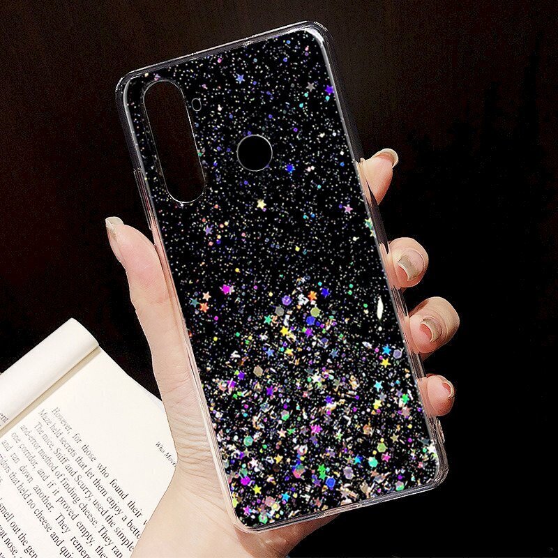 Fusion glue glitter silikona aizsargapvalks Apple iPhone 13 Pro Max melns cena un informācija | Telefonu vāciņi, maciņi | 220.lv