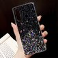 Fusion glue glitter silikona aizsargapvalks Apple iPhone 13 Pro Max melns cena un informācija | Telefonu vāciņi, maciņi | 220.lv