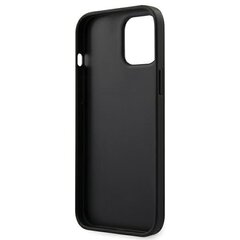 KLHCP12LSAKICKCBK Karl Lagerfeld Saffiano K&C Heads Cover, paredzēts iPhone 12 Pro Max 6.7 Black cena un informācija | Telefonu vāciņi, maciņi | 220.lv