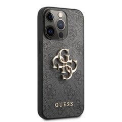 GUHCP13X4GMGGR Guess PU 4G Metal Logo Case, paredzēts iPhone 13 Pro Max Grey cena un informācija | Telefonu vāciņi, maciņi | 220.lv