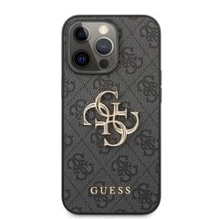 GUHCP13X4GMGGR Guess PU 4G Metal Logo Case, paredzēts iPhone 13 Pro Max Grey cena un informācija | Telefonu vāciņi, maciņi | 220.lv