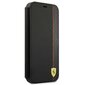 FESAXFLBKP13LBK Ferrari Smooth and Carbon Effect Book Case, paredzēts iPhone 13 Pro Black cena un informācija | Telefonu vāciņi, maciņi | 220.lv