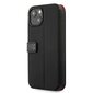 FESAXFLBKP13SBK Ferrari Smooth and Carbon Effect Book Case, paredzēts iPhone 13 Mini Black cena un informācija | Telefonu vāciņi, maciņi | 220.lv