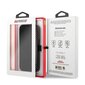 FESAXFLBKP13SBK Ferrari Smooth and Carbon Effect Book Case, paredzēts iPhone 13 Mini Black cena un informācija | Telefonu vāciņi, maciņi | 220.lv