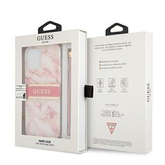 GUHCP13LKMABPI Guess TPU Marble Stripe Case, paredzēts iPhone 13 Pro Pink cena un informācija | Telefonu vāciņi, maciņi | 220.lv
