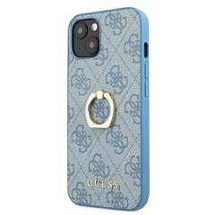 GUHCP13S4GMRBL Guess PU 4G Ring Case, paredzēts iPhone 13 Mini Blue цена и информация | Чехлы для телефонов | 220.lv