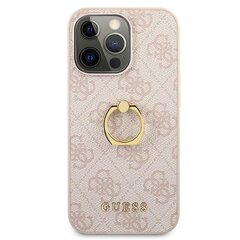 GUHCP13X4GMRPI Guess PU 4G Ring Case, paredzēts iPhone 13 Pro Max Pink цена и информация | Чехлы для телефонов | 220.lv