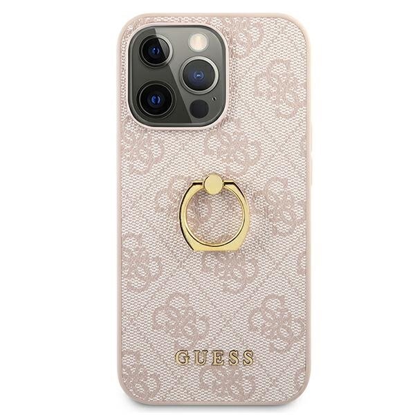 GUHCP13X4GMRPI Guess PU 4G Ring Case, paredzēts iPhone 13 Pro Max Pink цена и информация | Telefonu vāciņi, maciņi | 220.lv