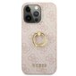 GUHCP13X4GMRPI Guess PU 4G Ring Case, paredzēts iPhone 13 Pro Max Pink цена и информация | Telefonu vāciņi, maciņi | 220.lv