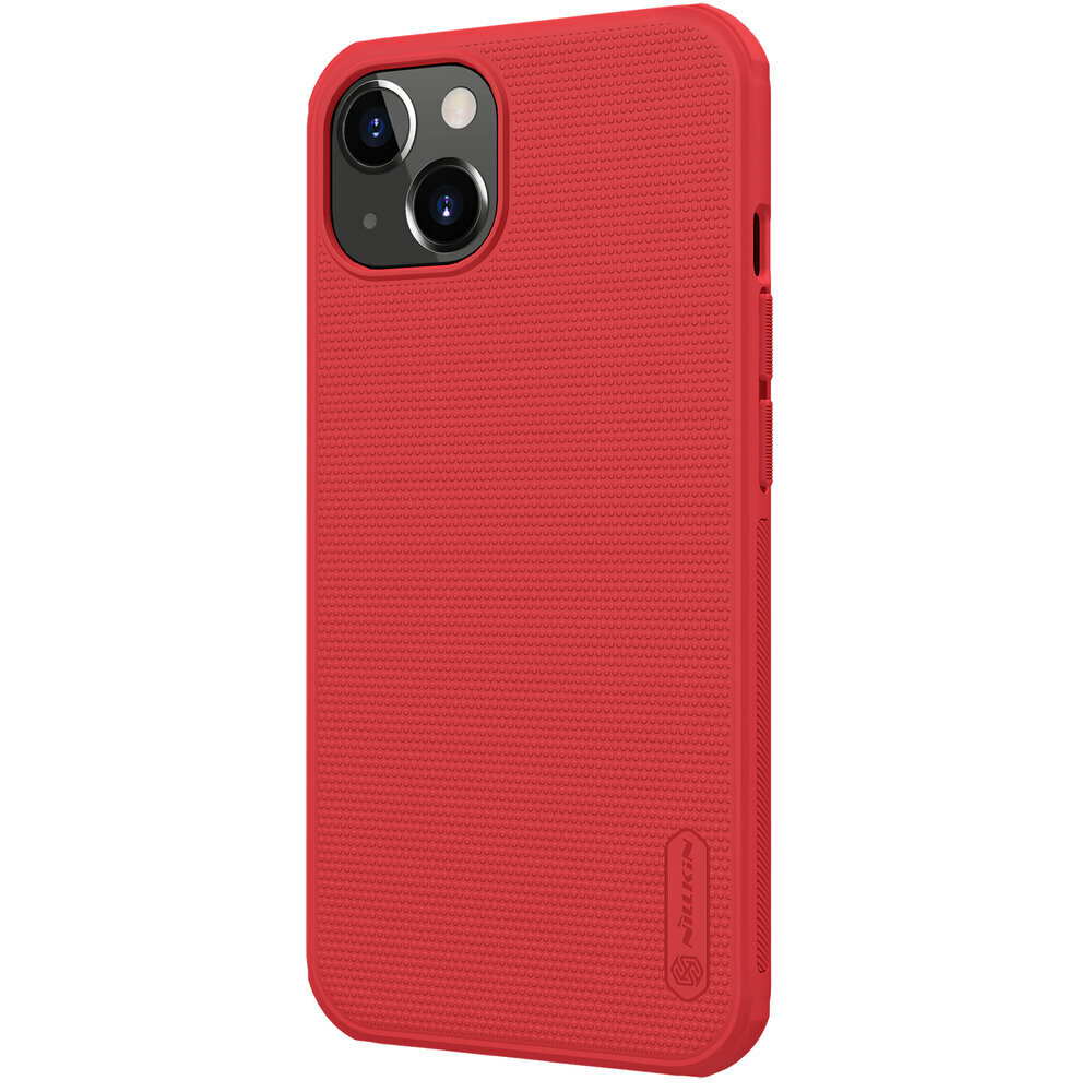 Nillkin Super Frosted PRO Back Cover, paredzēts iPhone 13 Red (bez izgriezuma logotipam) cena un informācija | Telefonu vāciņi, maciņi | 220.lv