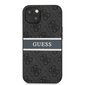 GUHCP13M4GDGR Guess PU 4G Printed Stripe Case, paredzēts iPhone 13 Grey cena un informācija | Telefonu vāciņi, maciņi | 220.lv