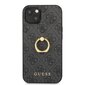 GUHCP13M4GMRGR Guess PU 4G Ring Case, paredzēts iPhone 13 / 14 Grey cena un informācija | Telefonu vāciņi, maciņi | 220.lv