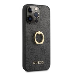 Оригинальный чехол GUESS для iPhone 13 PRO MAX / серый + кольцо-подставка GUHCP13X4GMRGR цена и информация | Чехлы для телефонов | 220.lv