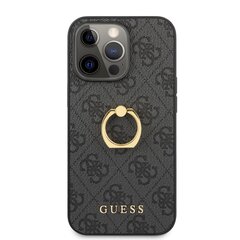 GUHCP13X4GMRGR Guess PU 4G Ring Case, paredzēts iPhone 13 Pro Max Grey cena un informācija | Telefonu vāciņi, maciņi | 220.lv