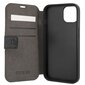 GUBKP13S4GMGGR Guess PU 4G Metal Logo Book Case, paredzēts iPhone 13 Mini Grey cena un informācija | Telefonu vāciņi, maciņi | 220.lv