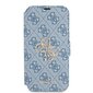 GUBKP13S4GMGBL Guess PU 4G Metal Logo Book Case, paredzēts iPhone 13 Mini Blue cena un informācija | Telefonu vāciņi, maciņi | 220.lv