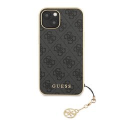 GUHCP13MGF4GGR Guess 4G Charms Cover, paredzēts iPhone 13 Grey cena un informācija | Telefonu vāciņi, maciņi | 220.lv